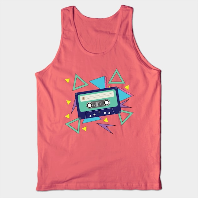 Cassette Tape 90s Nineties Shirt Tank Top by murdershirts